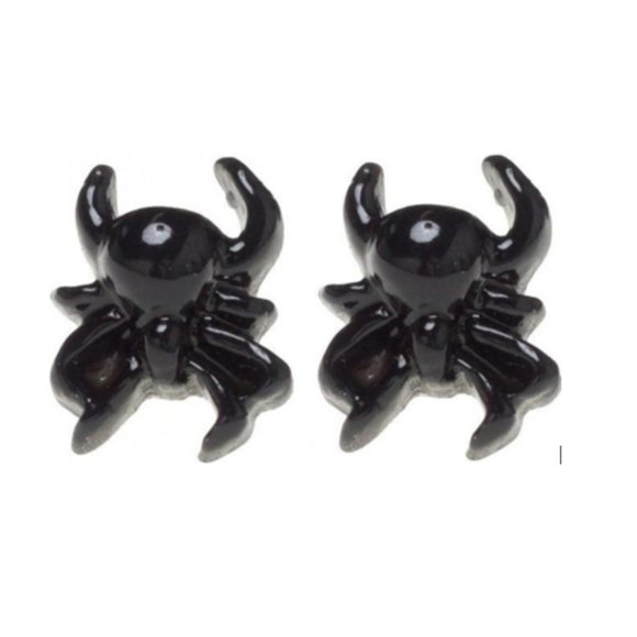 Black Spider Studs - Picture 2 of 2